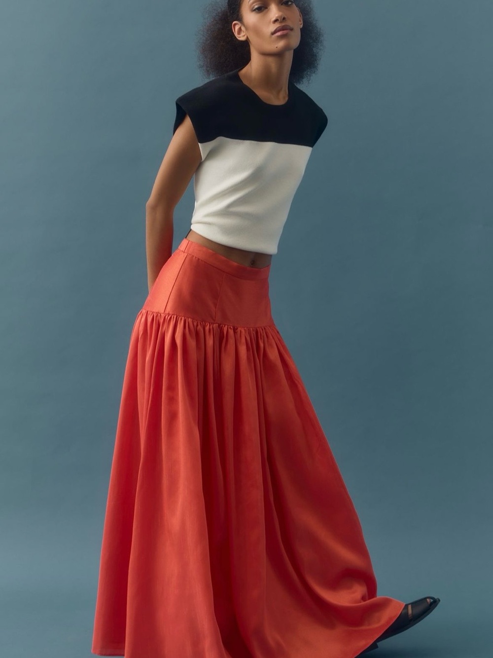 Anthropologie Hitch waist drop skirt